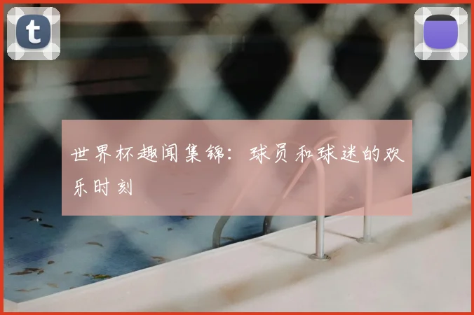 世界杯趣闻集锦:球员和球迷的欢乐时刻